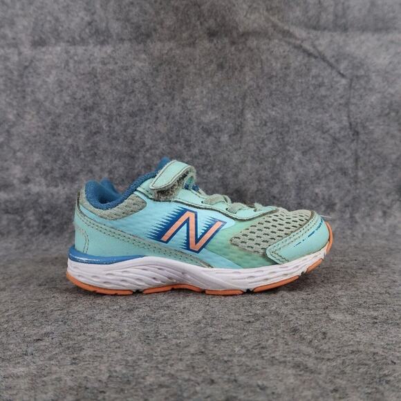 New Balance Shoes Kids 8 Athletic Sneakers 680 v6 Running Trainers Toddler Blue - Picture 3 of 15